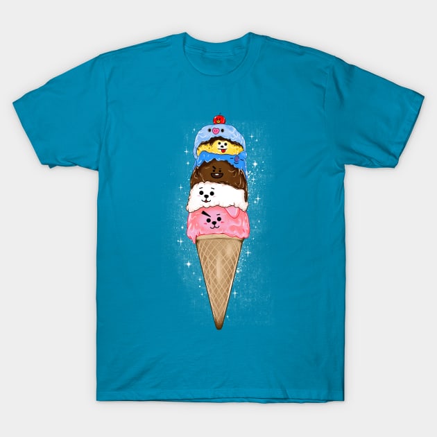 Icecream BT21 v2 T-Shirt by samuelrd